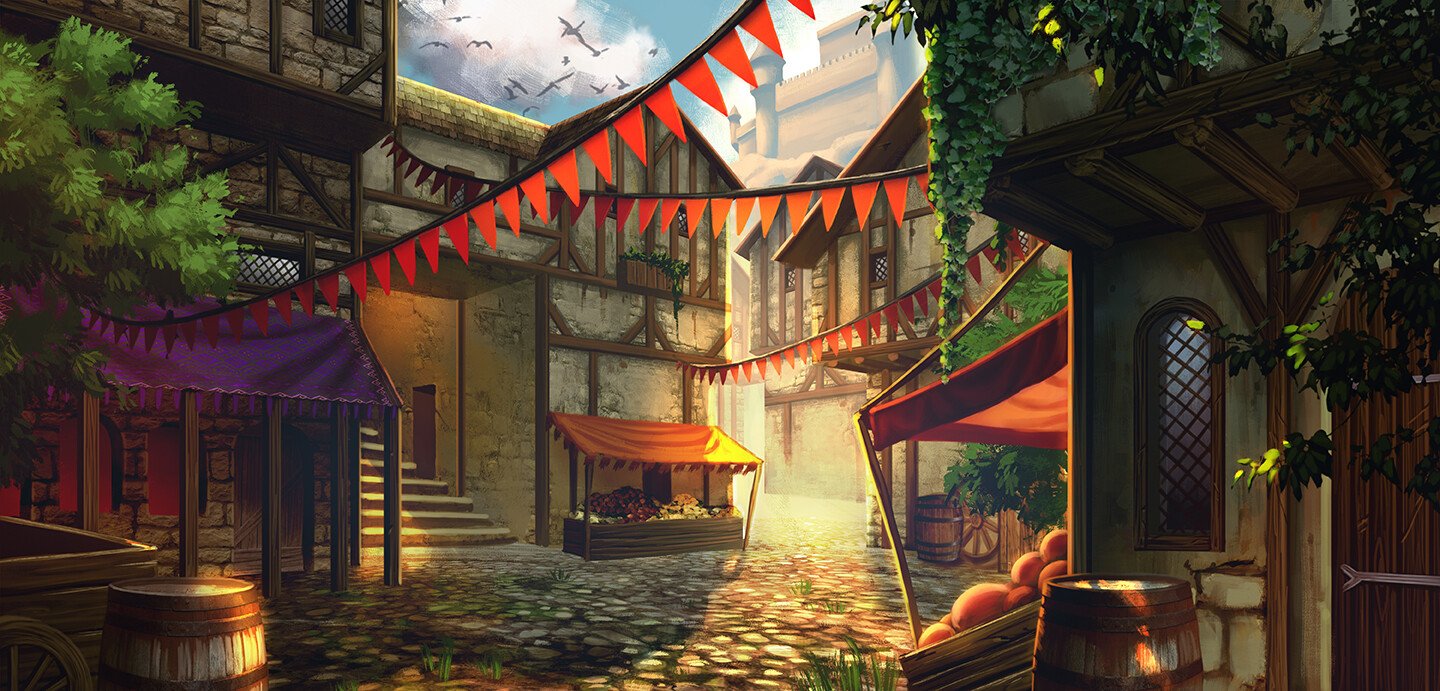 Summer Village, illustration by Sara Forlenza
