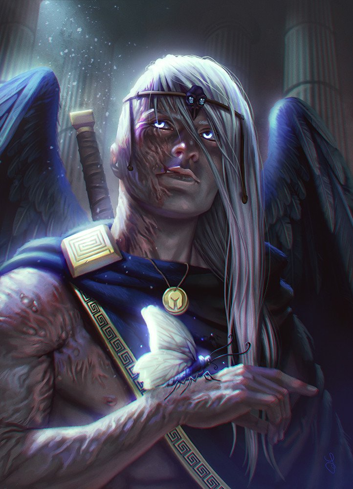 Thanatos, illustration by Sara Forlenza